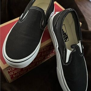 Vans Black Slip-On Shoes